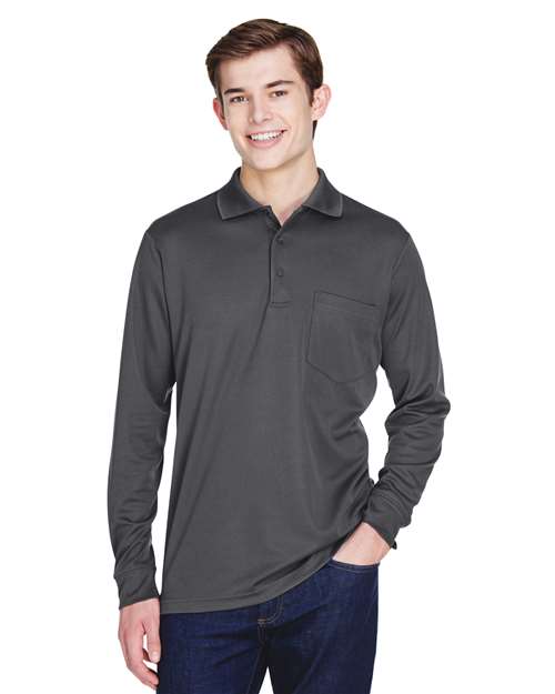 CORE365 88192P - Men's Pinnacle Performance Long Sleeve Piqué Polo with Pocket