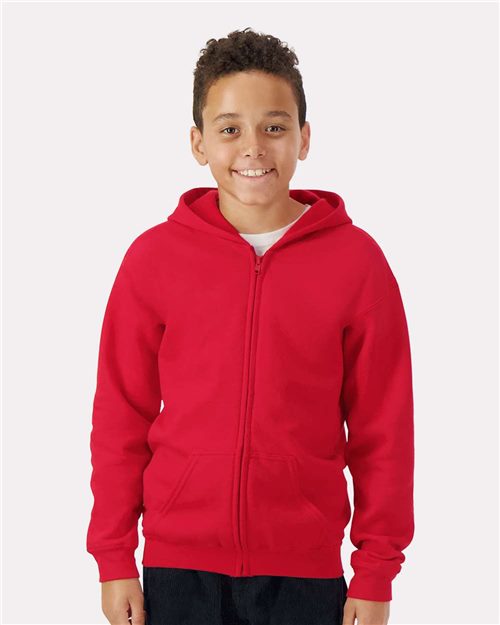 Gildan 18600B - Youth Heavy Blend™ Full-Zip Hooded Sweatshirt