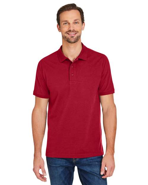 Harriton M205 - Men's Valiant Cotton Snag Protect Polo