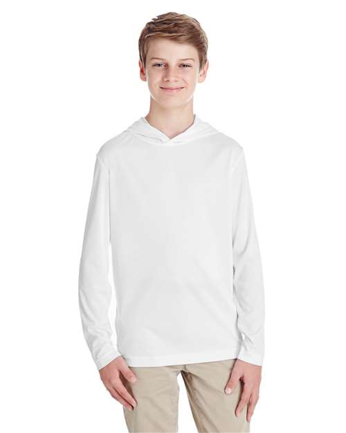 Team 365 TT41Y - Youth Zone Performance Hooded Long Sleeve T-Shirt