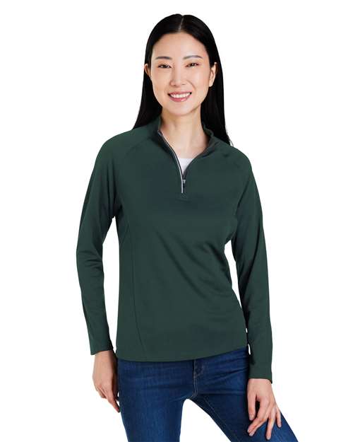 CORE365 CE418W - Women's Origin Performance Pique Quarter-Zip Pullover