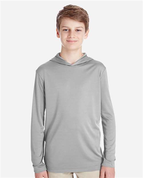 Team 365 TT41Y - Youth Zone Performance Hooded Long Sleeve T-Shirt