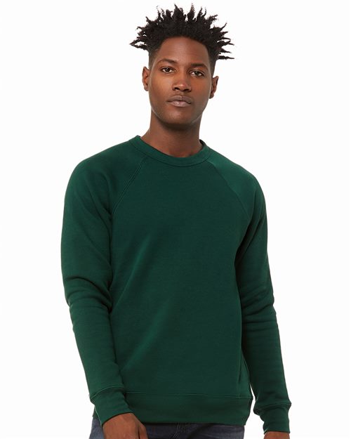 BELLA + CANVAS 3901 - Unisex Sponge Fleece Raglan Crewneck Sweatshirt