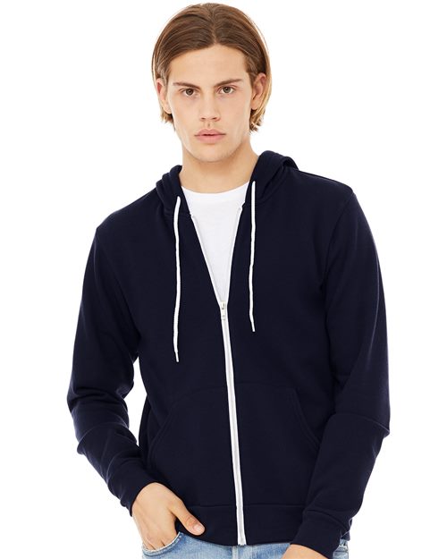 BELLA + CANVAS 3739 - Unisex Sponge Fleece Full-Zip Hoodie Sweatshirt