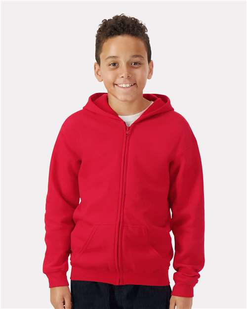 Gildan 18600B - Youth Heavy Blend™ Full-Zip Hooded Sweatshirt