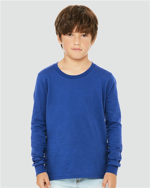 BELLA + CANVAS 3501Y - Youth Jersey Long Sleeve Tee