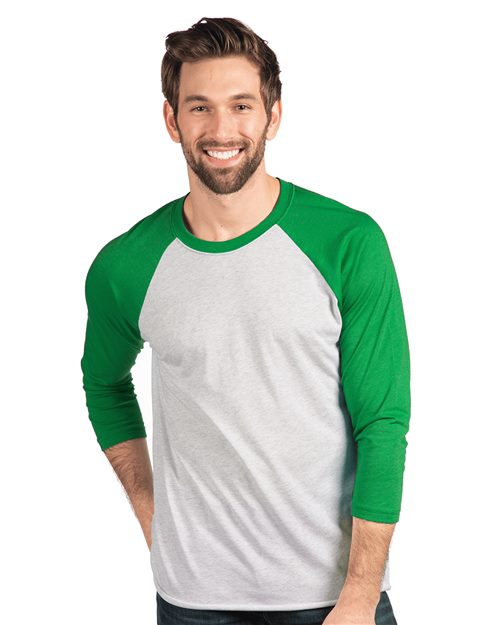 Next Level 6051 - Unisex Triblend Three-Quarter Raglan Tee