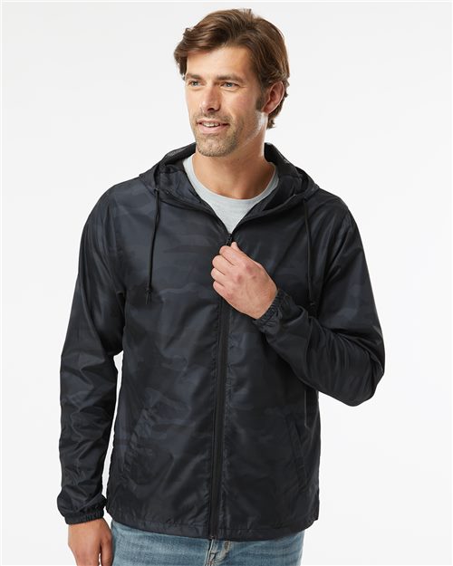 Independent Trading Co. EXP54LWZ - Men's Lightweight Windbreaker Full-Zip Jacket