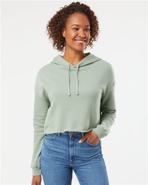 Independent Trading Co. AFX64CRP - Women’s Lightweight Crop Hooded Sweatshirt