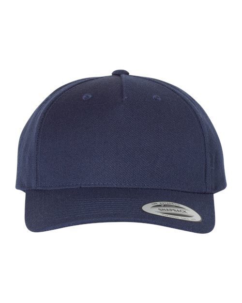 YP Classics 5789M - Premium Five-Panel Curved Bill Snapback Cap