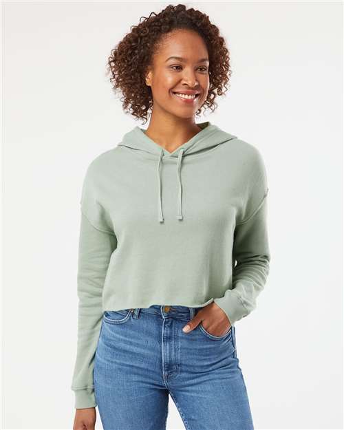 Independent Trading Co. AFX64CRP - Women’s Lightweight Crop Hooded Sweatshirt